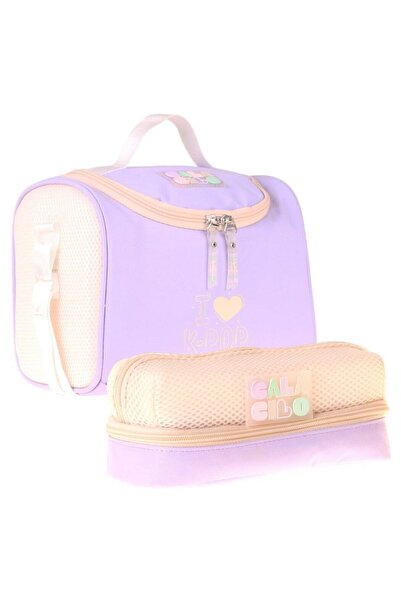 CalaCilo K-Pop Lilac Girls' Lilac Color Lunchbox and Pen Holder Set - Setcc-C...