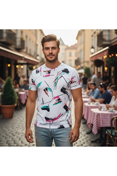 OEM Tricou bărbătesc, din bumbac, cu imprimeu TG-07