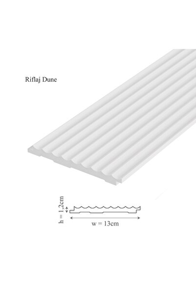 Manavi Panou riflaj decorativ 3D, Dune - 13x1.2x250 cm,