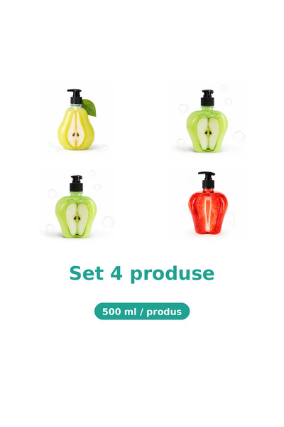 Tasty Set 4 Produse Tasty, Mix Pere, Mar Piele Sensibila, Mar Extract, Capsuni