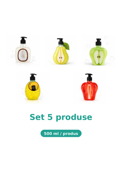 Tasty Set 5 Produse Tasty, Mix Cocos, Pere, Mar Piele Sensibila, Ananas, Capsuni