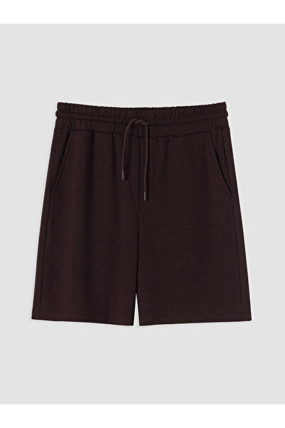 LC Waikiki Mürdüm Regular Fit Soft Touch Men's Shorts