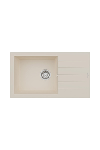 RealStone Assos 76 Xl P010 Granit Evye 760x435 mm Tek Göz Damlalıklı Mutfak E...