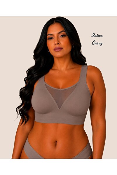 İntive Lingerie Σουτιέν Intive Curvy Plus Size με κοπή με λέιζερ, χωρίς ραφές...