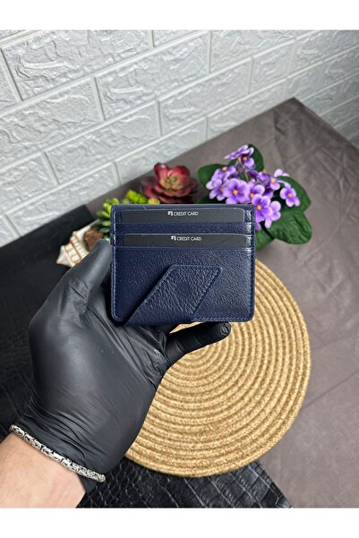 WAKHA Genuine Leather Magnetic Minimal Card Holder Wallet Handmade Premium Cr...
