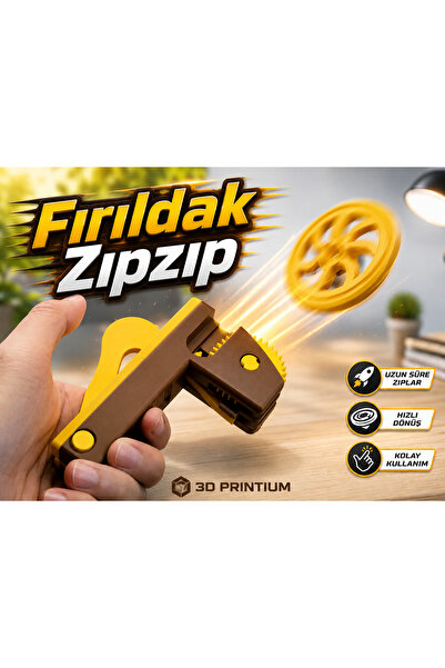 Printium Fırıldak Zıpzıp – Dönen Disk Fırlatıcı Oyuncak | Eğlenceli ve Kolay ...