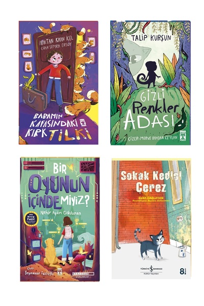 Timaş Çocuk 4-5-6.Sınıf Okuma Seti Gizli Renkler Adası Babamın Kafasındaki Kı...