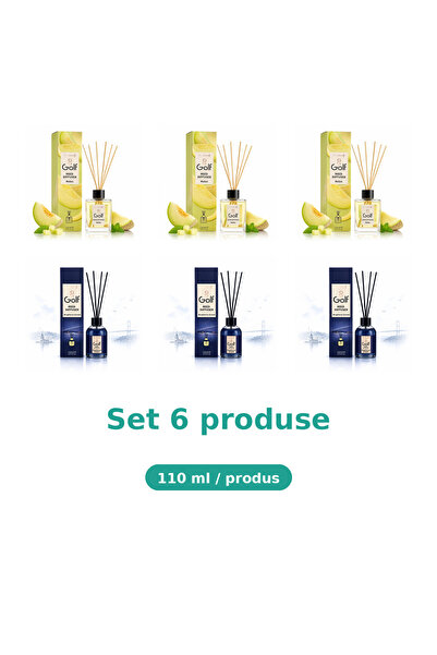 Golf Set 6 Produse Golf, Mix 3x Melon, 3x Bosphorus Dream