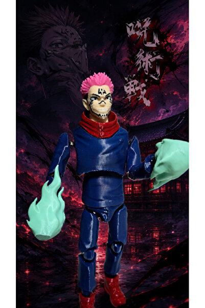 Suelo Butik Yuji Itadori Ryomen Sukuna Jujutsu Kaisen Eklemleri Hareketli Rob...