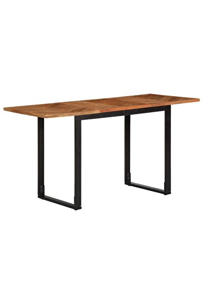 vidaxl Masa de sufragerie 140x70x75 cm din lemn masiv de salcam