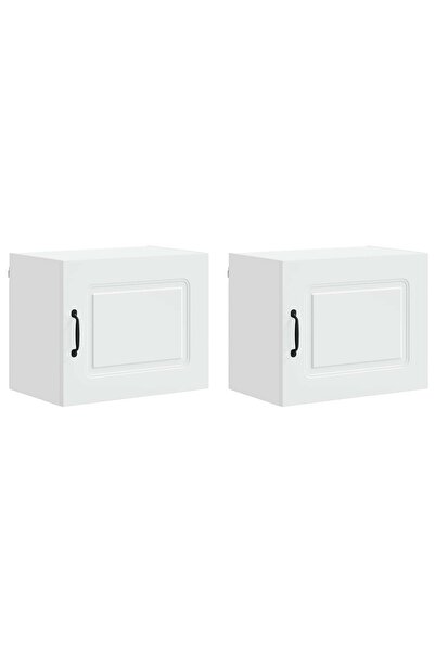 vidaxl Dulap de bucătărie Kalmar 2 pcs Alb 50 x 31 x 40 cm