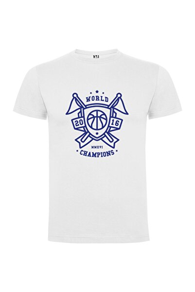 iLovePrints Blue Ball Logo Design Tshirt
