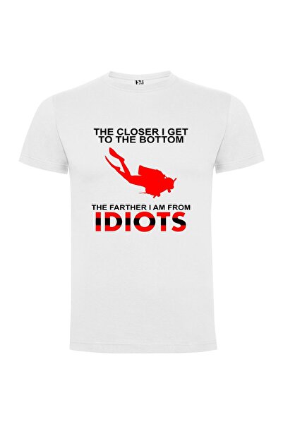 iLovePrints Idiot-free zone sign Tshirt