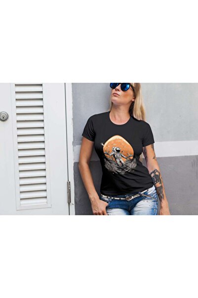 iLovePrints Astronaut in Space Harbor Tshirt