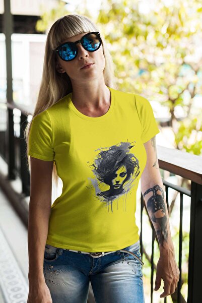 iLovePrints Monochrome Abstract Portrait Tshirt