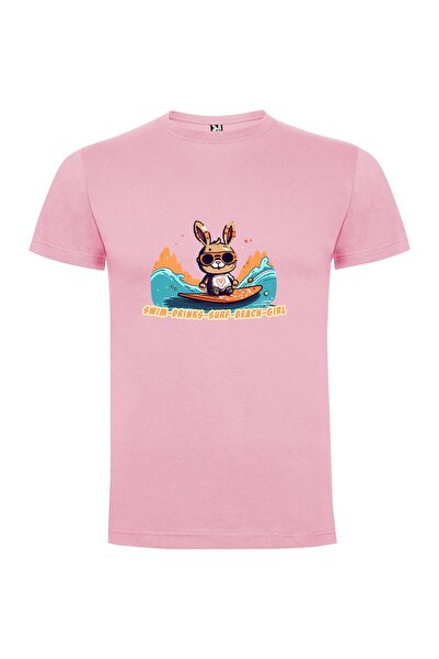 iLovePrints Bunny Surfing Sensation Tshirt