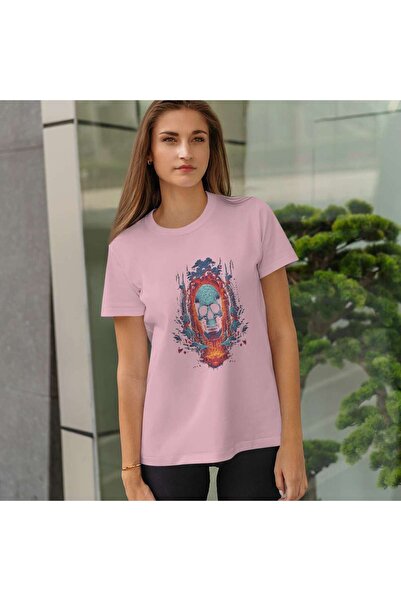 iLovePrints Abstract Skull Artwork Tshirt