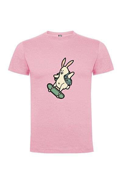 iLovePrints Bunny Skater Chic Tshirt