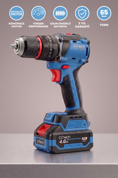 Cıtech Cİ-702 AKÜLÜ DARBELİ MATKAP