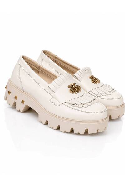Moldo Shoes Pantofi Amu bej limited, Piele naturala