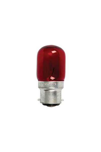 Generic Λαμπάκι Νυκτός Πυρακτώσεως 3-5W, για Ντουί B22 (μπαγιονέτ), Κόκκινο