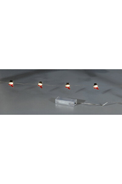 Generic 50 Χιονάνθρωποι με λαμπάκια LED σε σειρά μπαταρίας, 5 m, ασημί καλώδι...