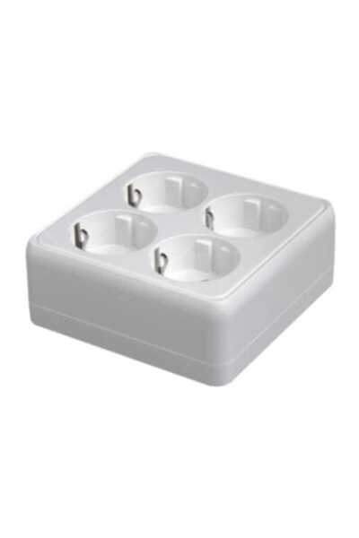 Generic Πρίζα mini 4 Θέσεων Σούκο, Λευκή