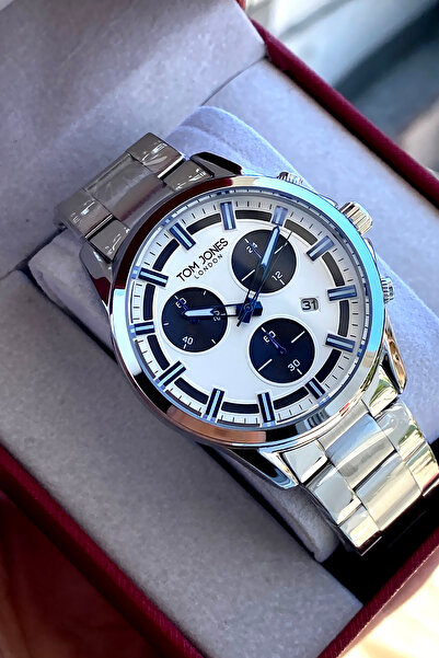 Tom Jones London Original 2 Year Warranty Men's Wristwatch Steel Band 3 Atm W...