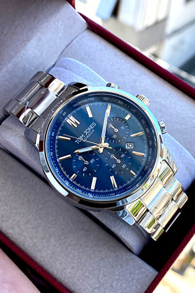 Tom Jones London Original 2 Year Warranty Men's Wristwatch Steel Band 3 Atm W...