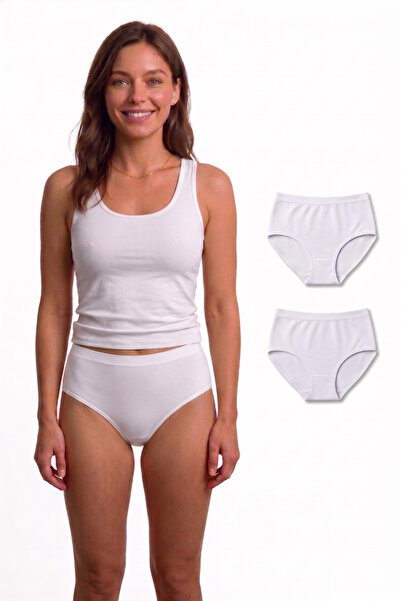 westicgiyim 2-Pack Bamboo Bato Panties Set - Breathable Soft Textured High-Wa...