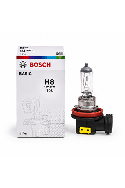 Bosch H8 12V 35W Halojen Far Ampulü Tekli Oto Sis Farı Gündüz Farı Lambası
