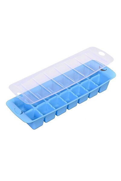 OEM Cutie pentru Cuburi de Gheață cu Capac, 14 compartimente, Albastru, 30 x ...