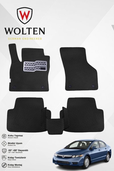 w wolten german engineered CİVİC-FD6-SEDAN-HONDA-(2006-2011) İÇİN EVA İÇ PASP...