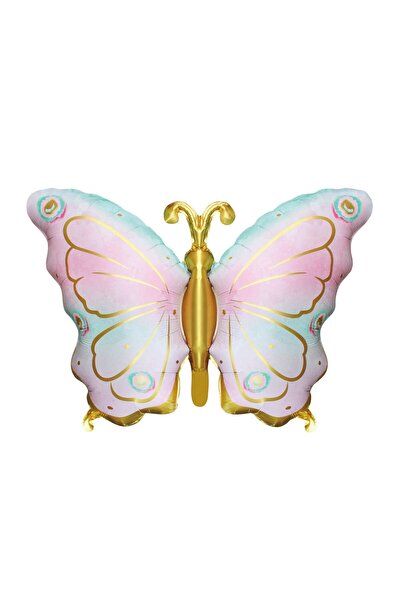 MP Mirific Party Balon folie metalizată fluture roz 79x53 cm