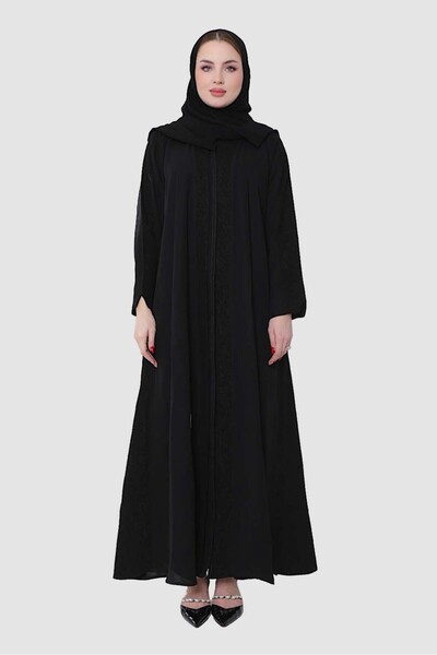 Stylish Fashion عباية من ستايلش فاشن لف باللون الاسود