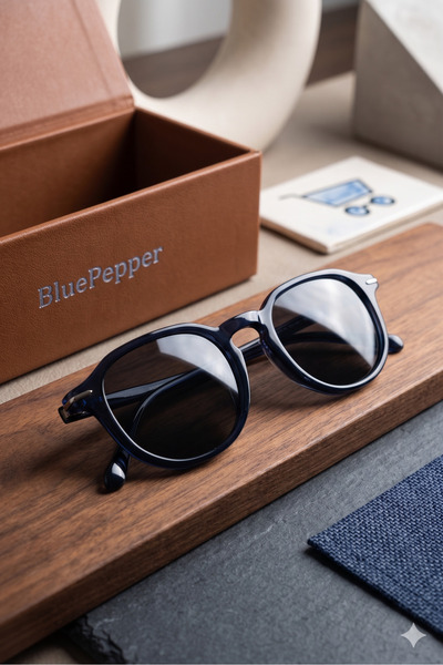 BluePepper Sam |   Framed Modern Sunglasses Minimalist Design Unisex Model Ne...