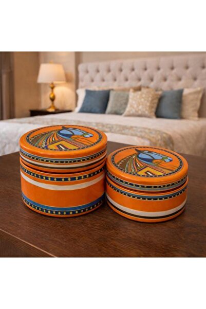 Generic Luxury ceramic decorative box set with Arabian horse pattern