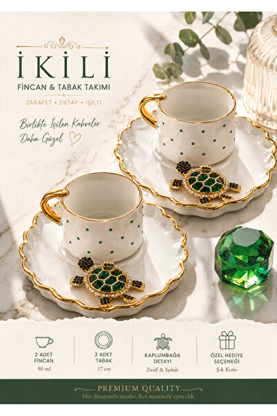 luxurychampagnetr EDORA CASA Emerald Kaplumbağa Figürlü Piremium Özel Tasarım...