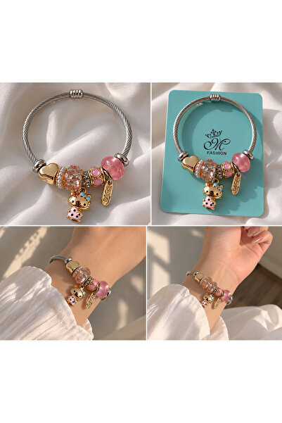 whiteandpurpledesign Suya Dayanıklı Charm Bileklik