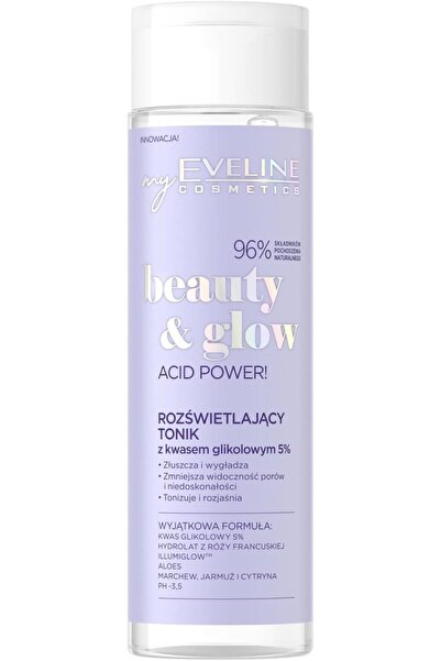 Eveline Cosmetics Beauty and Glow Illuminating Toner with Acid Power | Infuse...