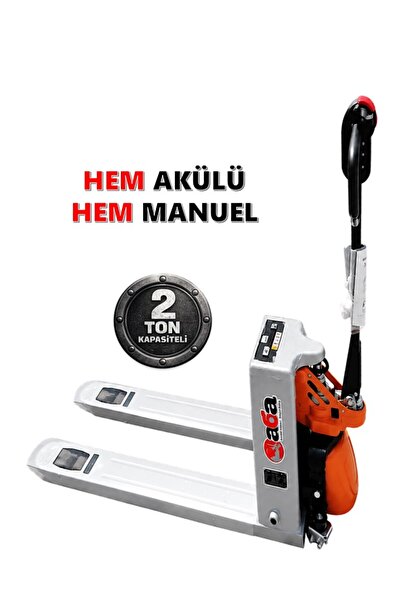 ABA Akülü & Manuel Transpalet 2,0 Ton Taşıma Kapasiteli