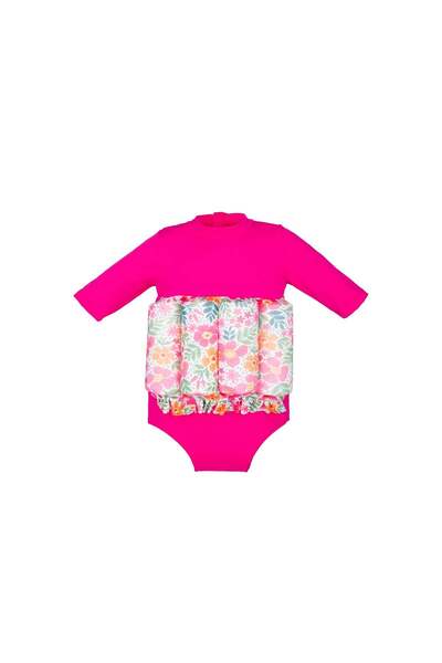 Swimfoam Swim Foam Çiçek Denizi Uv Korumalı Batmaz Kız Çocuk Mayosu
