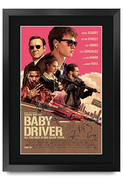 HWC Trading صورة موقعة مطبوعة لـ أنسل إلجورت من فيلم FR A3 Baby Driver، هدايا...