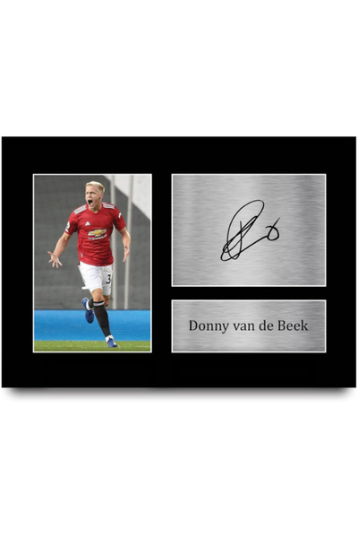HWC Trading A4 Donny Van De Beek Presents Printed Signed Autograph Picture fo...