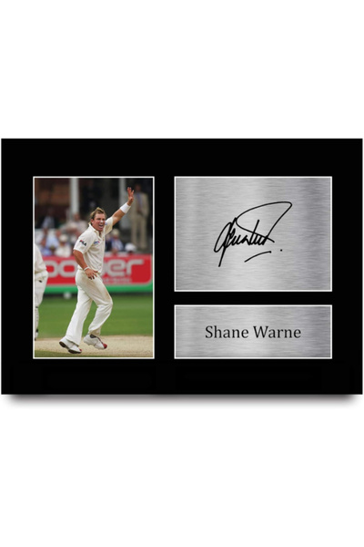 HWC Trading A4 Shane Warne Gifts Printed Signed Autograph Picture for Cricket...
