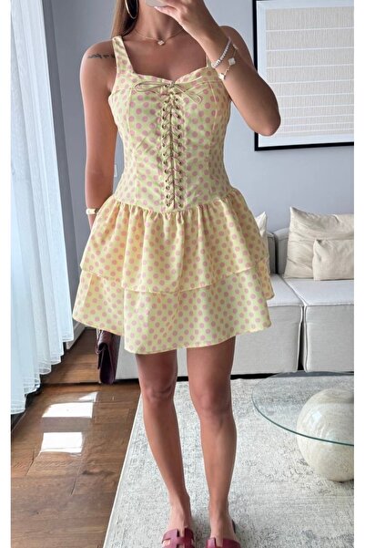 Kedi Fashion Kuşgözlü elbise