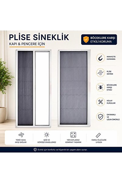 Çetsan Pencere sinekliği İstediğiniz ölçüye özel imalat pileli sineklik BEYAZ...