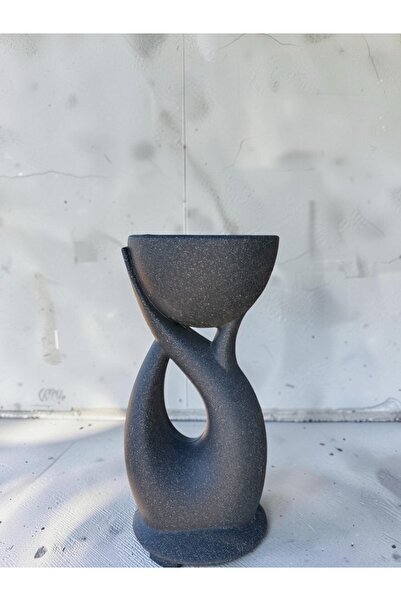 Home Dekaform Infinity Beton Görünümlü Dekoratif Plastik Saksı Minimal Modern...
