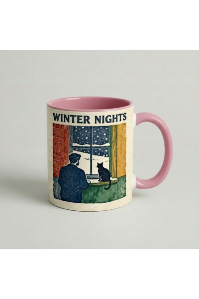 Petgifts Cana Cadou Personalizat Amuzanta Cu Mesaj Winter Nights - Ceramica 3...