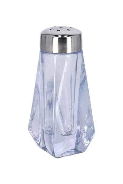 DELCASA موزع فلفل شفاف/فضي 9 سم